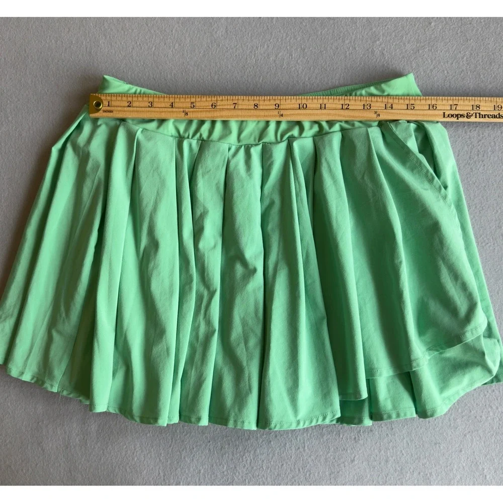 Outdoor Voices Court Skort Mint Green Pleated Athletic Tennis/Golf Skirt Size XL